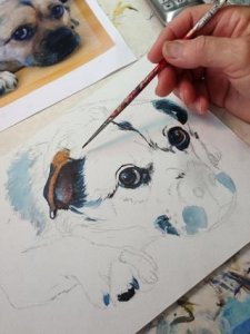 Gewoon overlopen katje ZuidAmerika Hondenvacht schilderen - Zelfkunstmaken.nl